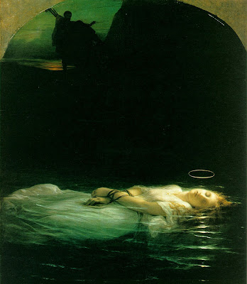  the young martyr (french: la jeune martyre, 1855, oil 